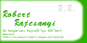 robert rajcsanyi business card